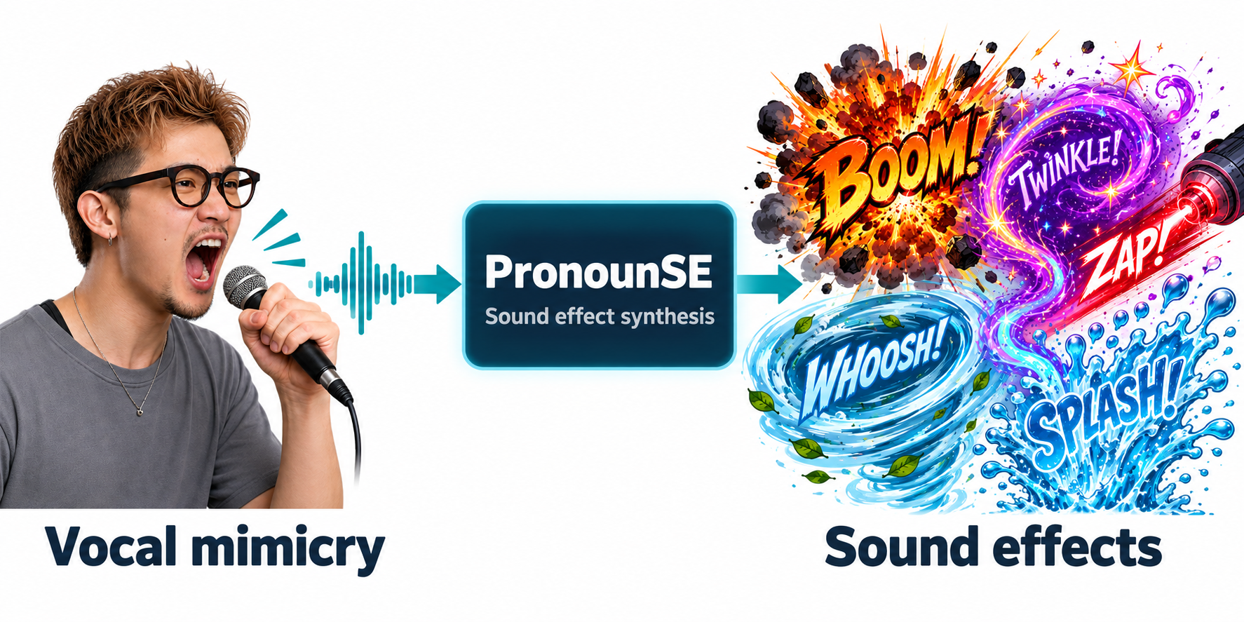Overview of PronounSE: sound effect synthesis from vocal mimicry